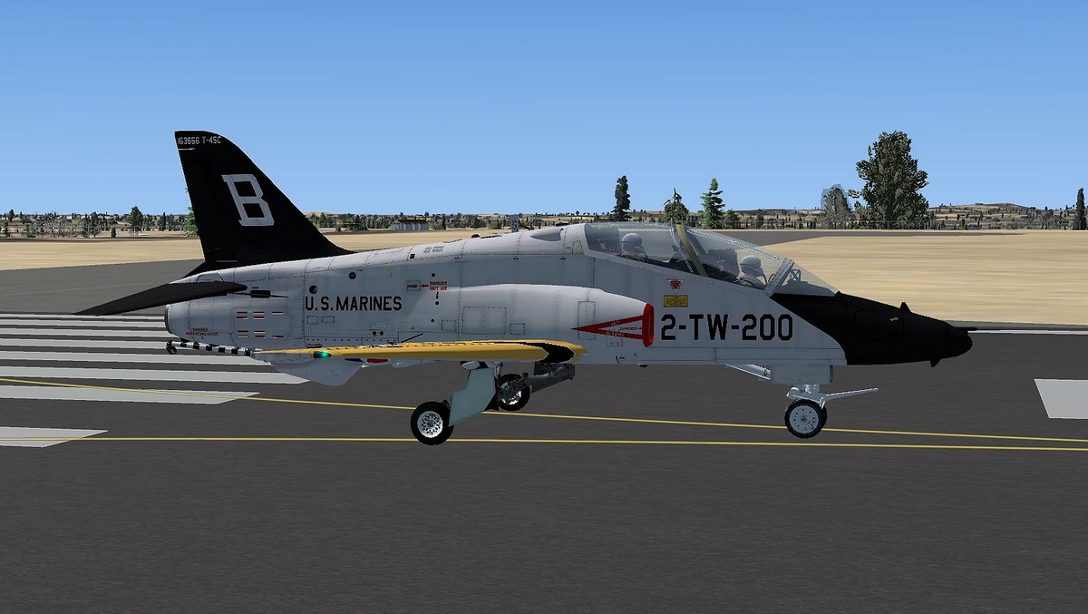 T45 Goosehawk Trainer, still in use in the USN, Outstanding Model, P3D and FSX all versions. For SQ. Members. We also will be loading up the F14 Tomcat soon.